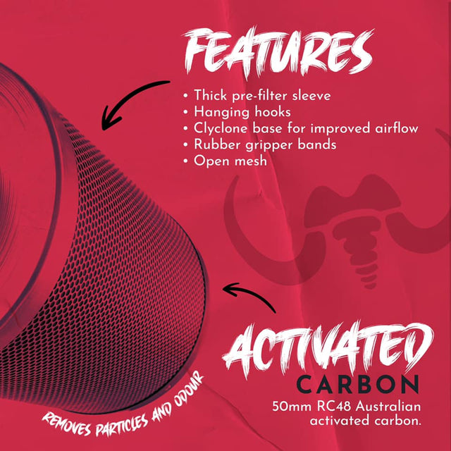 Mammoth Carbon Filter Grow Tent Kit Features