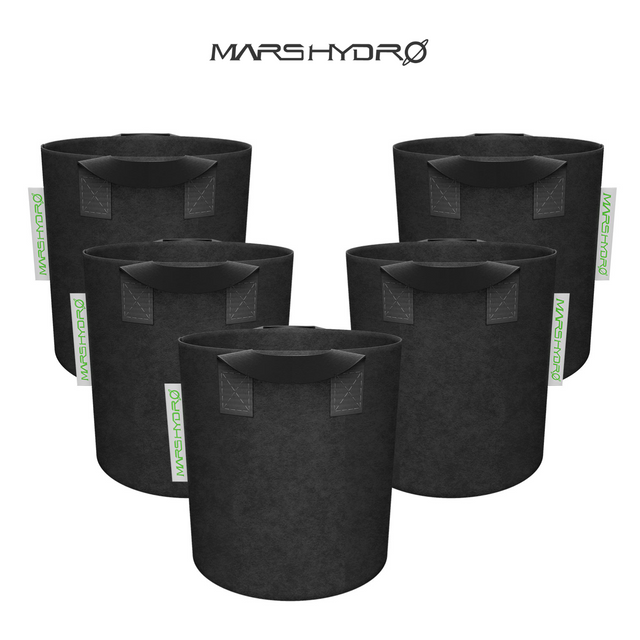 Mars Hydro Fabric Plant Pots - 18 Litre (5 Pack)