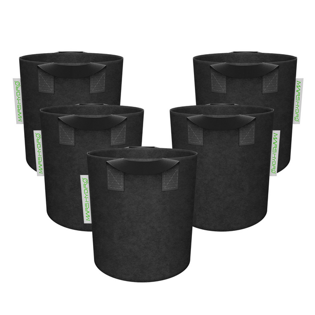 Mars Hydro Fabric Plant Pots - 18 Litre (5 Pack)