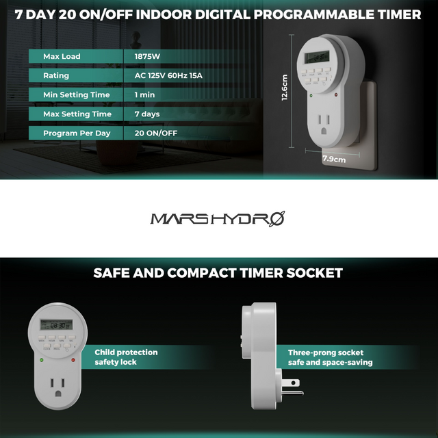 Mars Hydro Digital Grow Room Timer