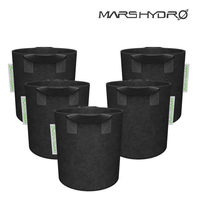 Mars Hydro Fabric Plant Pots - 36 Litre (5 Pack)