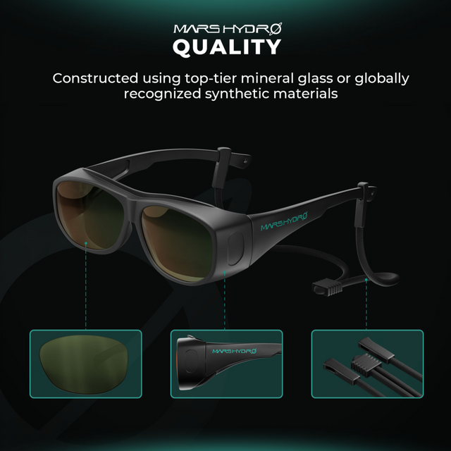 Mars Hydro Grow Room Glasses for LED Grow Light