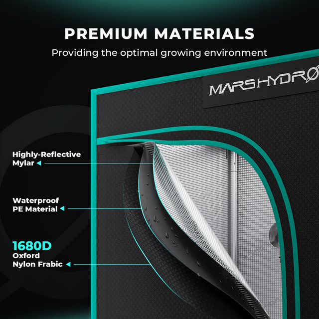 Mars Hydro Grow Tent - 1.2m x 0.6m x 1.8m