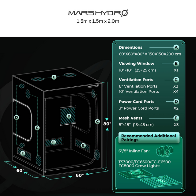 Mars Hydro FC6500 EVO Smart Grow Tent Kit