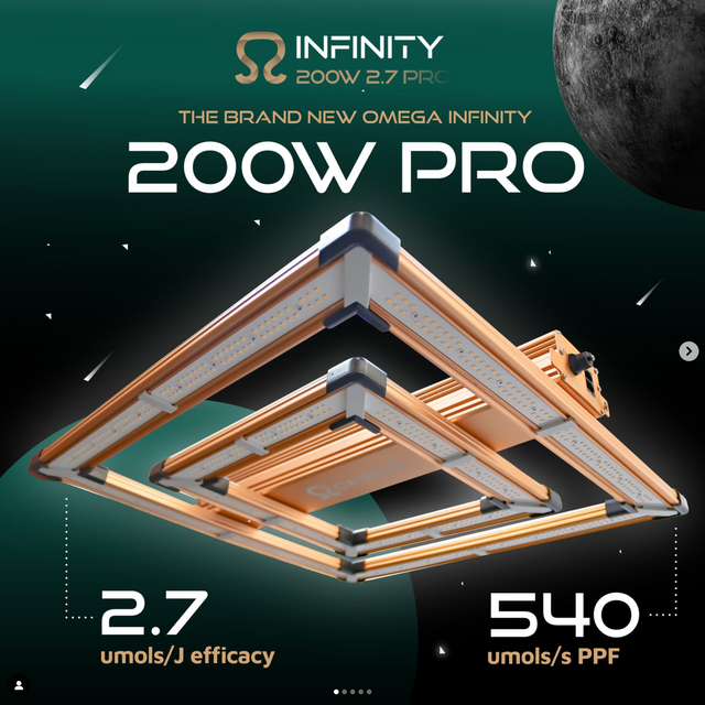 Omega Infinity 200w Pro LED Grow Light Uk