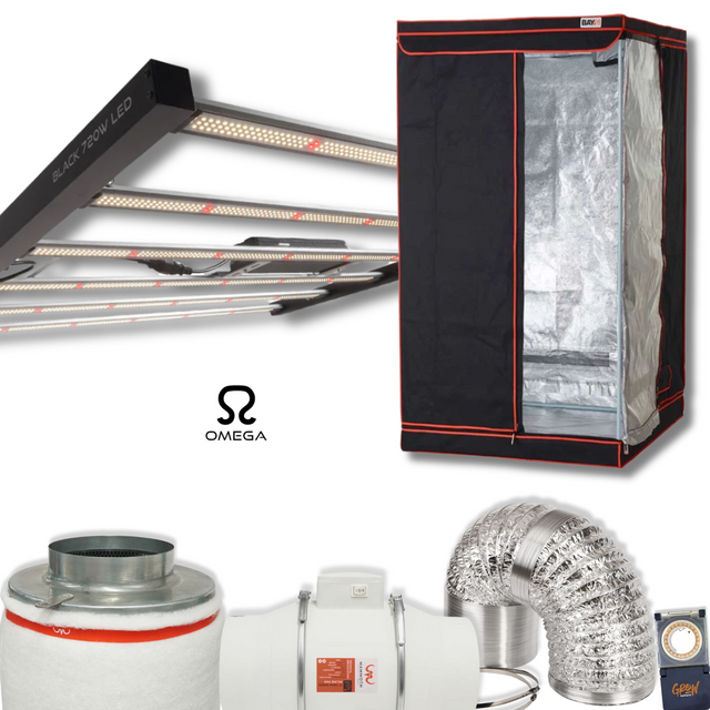 Omega Black 720w Grow Tent Kit