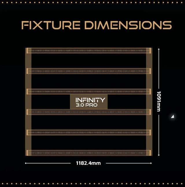 Grow Tent Kit Omega Infinity Pro 3.0 600w Fixture Dimensions