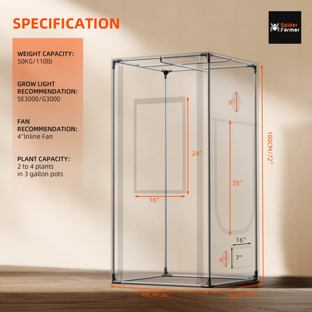 Spider Farmer 3X3 Pro Grow Tent