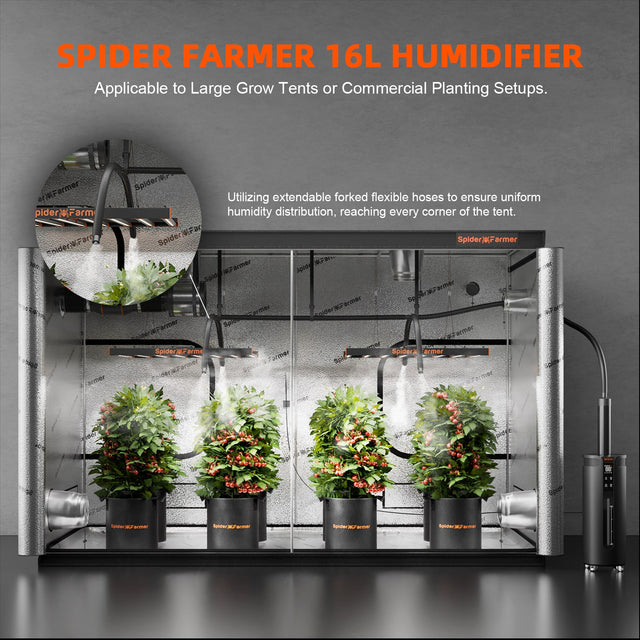 Spider Farmer 16L Cool Mist Humidifier For Large Set Ups