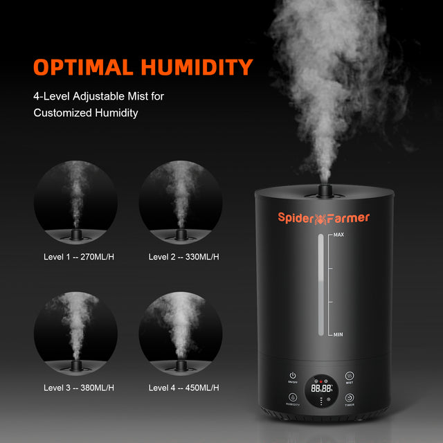 Spider Farmer 6L Cool Mist Humidifier Optimal Humidity