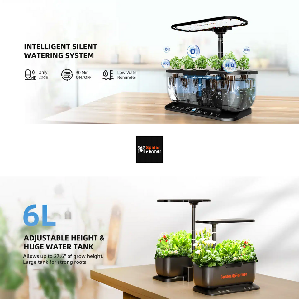 Spider Farmer SmartG12 Hydroponic Gardening System Kit