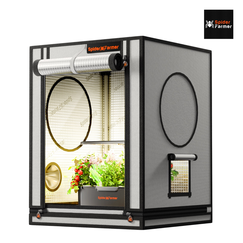 Spider Farmer Stealth Grow Tent - 0.6m x 0.6m x 0.8m
