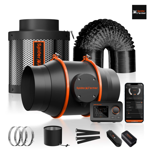 Spider Farmer 6" Smart Ventilation Kit with GGS Controller