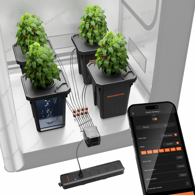 Spider Farmer DWC System with AC5 Smart Controller - 4 Plant System