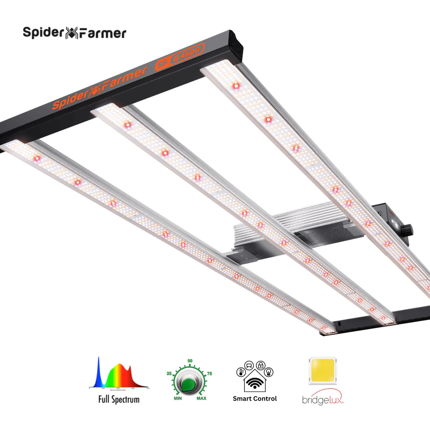 Spider Farmer G4500 SMART LED Grow Light 320w – ledgrowstore.co.uk