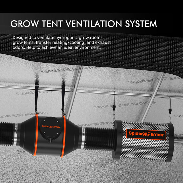 Complete Grow Tent Kit Spider Farmer Vent System