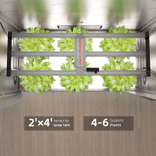 Spider Farmer G4500 LED Grow Light 320w Triple Bar Design