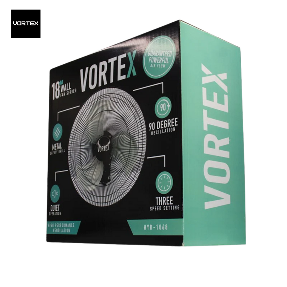 Vortex 18" Heavy Duty Oscillating Grow Room Wall Fan