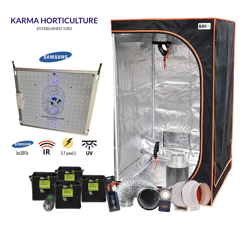 Karma Horticulture Stealth Micro 130 Pro LED Grow Tent Kit
