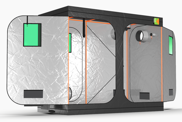 LED Grow Lights - Green Qube 1224 Left
