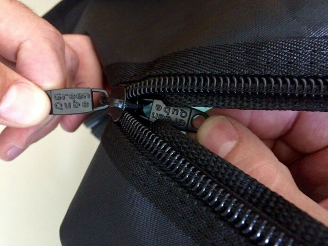 Green Qube Military Zips