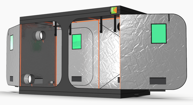 LED Grow Lights - Green Qube High Quality Grow Tent with Window