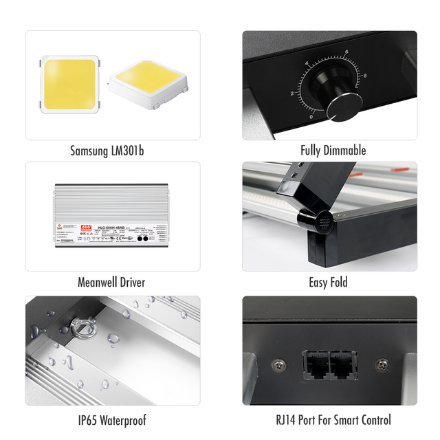 Phlizon Fold 640W Led Grow Light Free Delivery