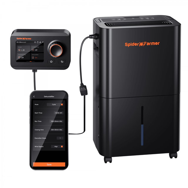 Spider Farmer Dehumidifier with Smart Control & GGS Controller