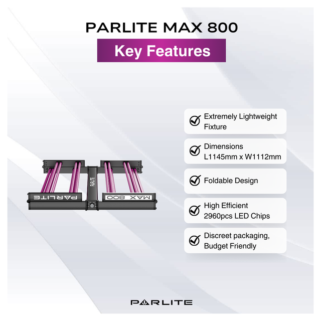Parlite MAX 800w LED Grow Light Powerful