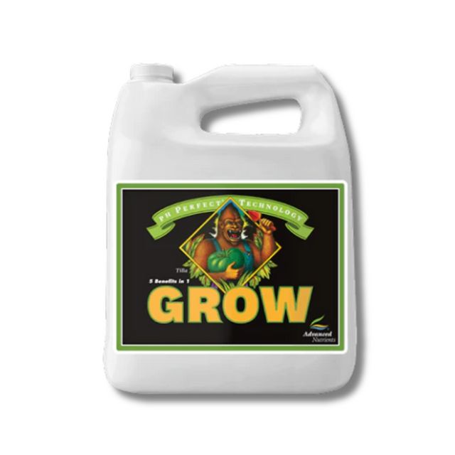 White container with 'Grow' label on a white background