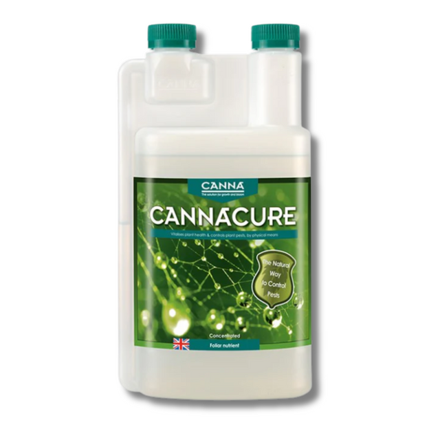 Canna Cannacure fertilizer bottle on a white background