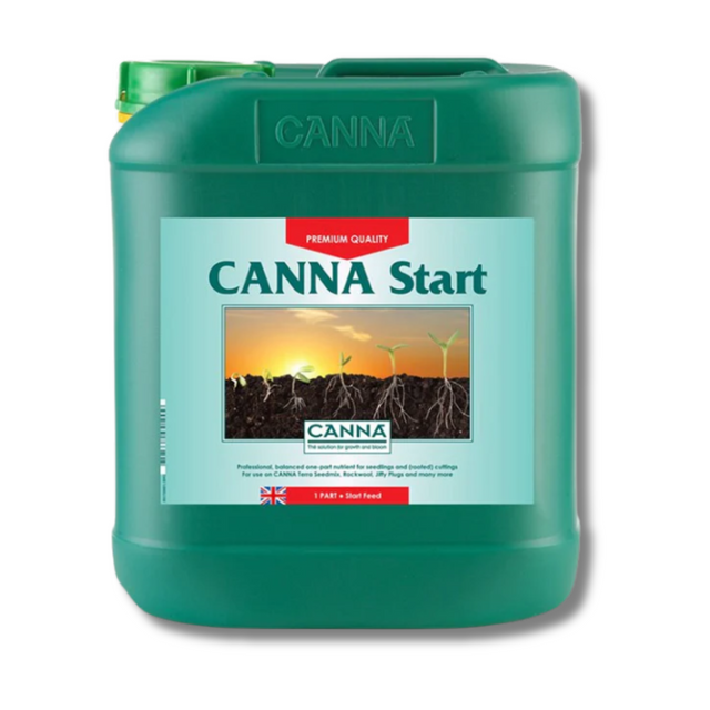 Canna Start fertilizer container on a white background
