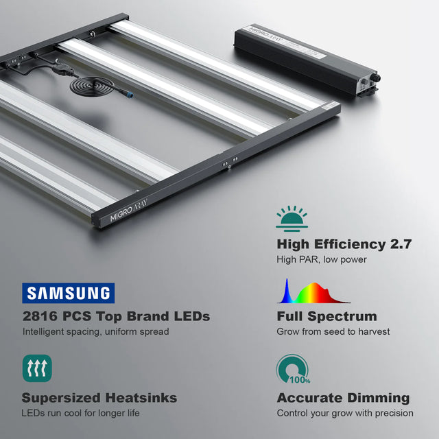 Migro Aray 4X4 LED Grow Light 500w