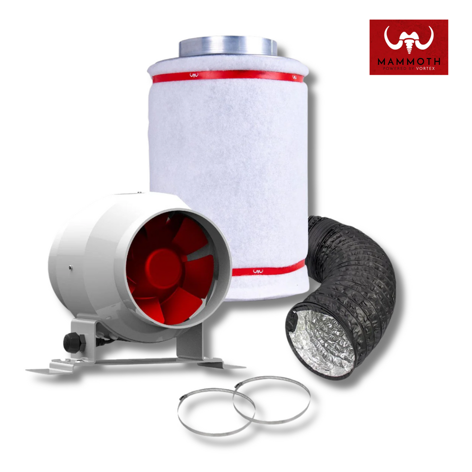 Mammoth Juiced EC Fan & Carbon Filter Kit 4 Inch