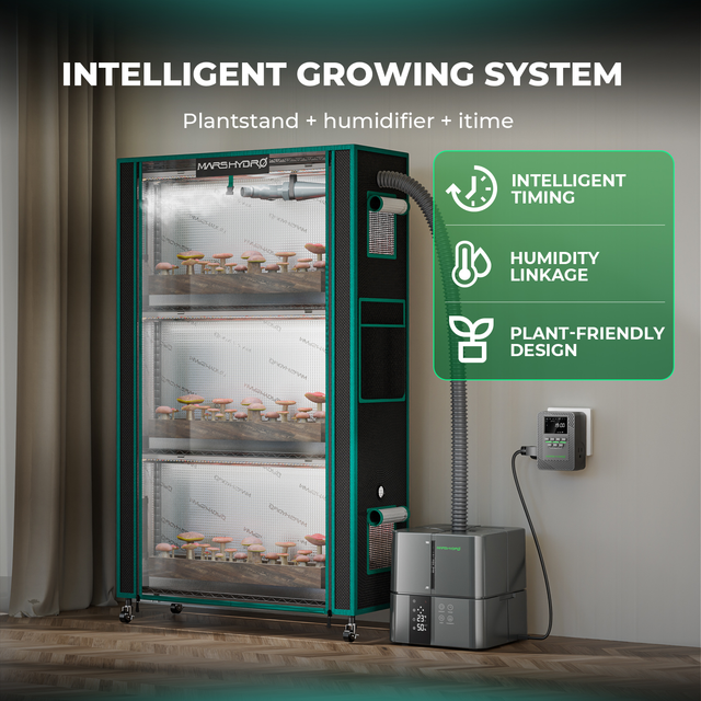 Mars Hydro 3 Shelf Plant Stand with Grow Lights - 150w