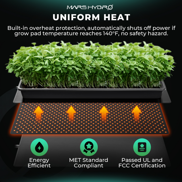 Mars Hydro Seedling Heat Mat with Digital Thermostat - 48" x 20.75"