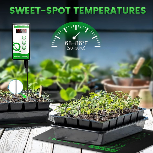 Mars Hydro Seedling Heat Mat with Digital Thermostat - 48" x 20.75"