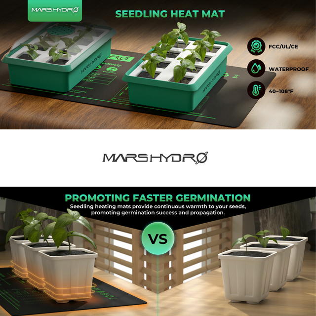 Mars Hydro Seedling Heat Mat with Digital Thermostat - 48" x 20.75"
