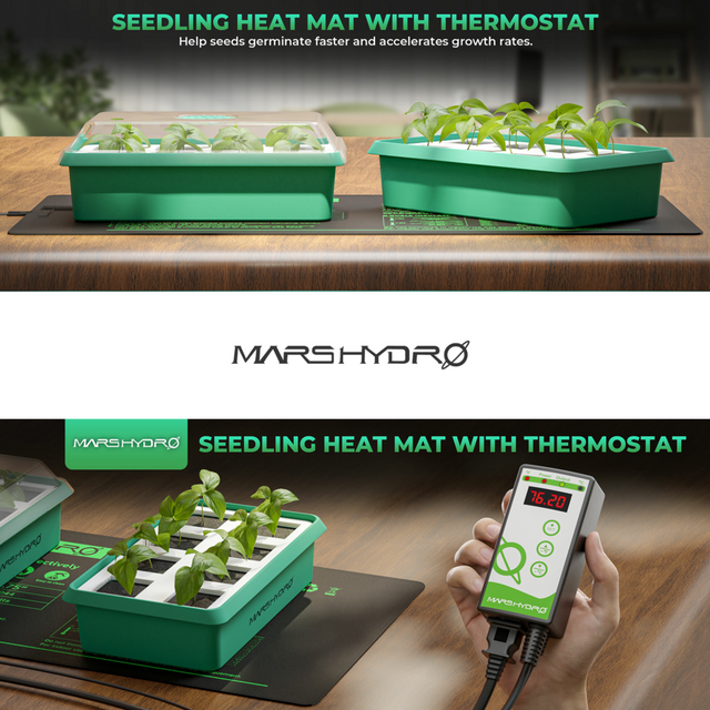 Mars Hydro Seedling Heat Mat with Digital Thermostat - 48" x 20.75"