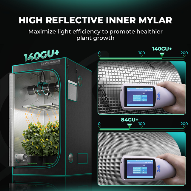 Mars Hydro Grow Tent - 0.7m x 0.7m x 1.6m