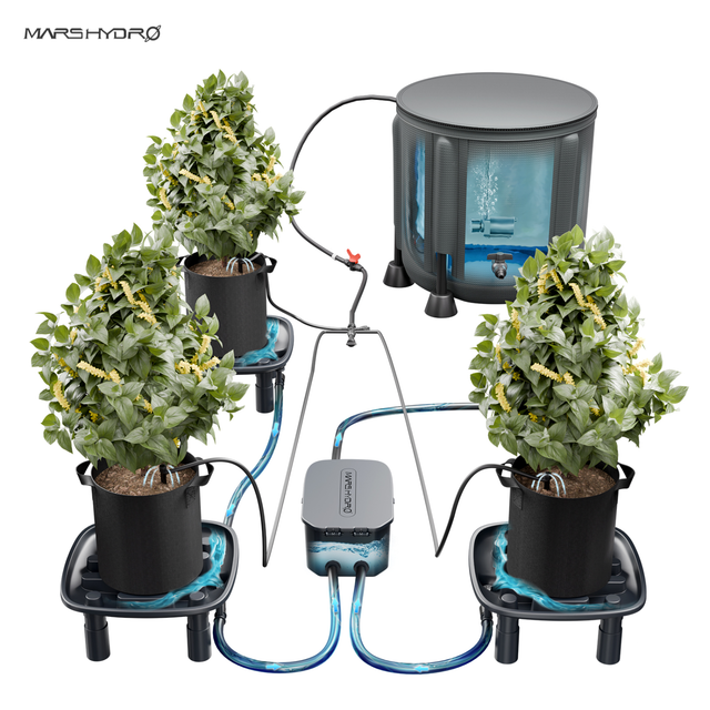 Mars Hydro Drip Irrigation & Auto Drain Kit - 3 Plant Set Up