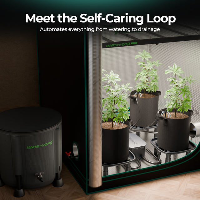 Mars Hydro Drip Irrigation & Auto Drain Kit - 4 Plant Set Up