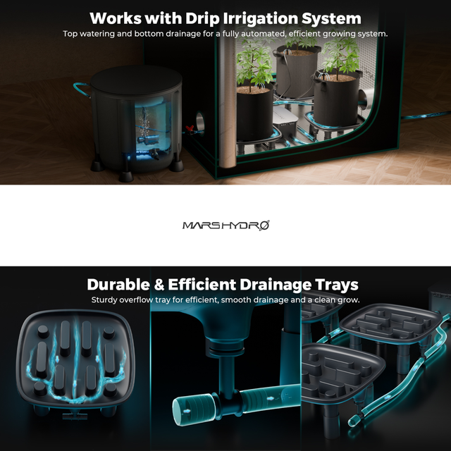 Mars Hydro Drip Irrigation & Auto Drain Kit - 4 Plant Set Up