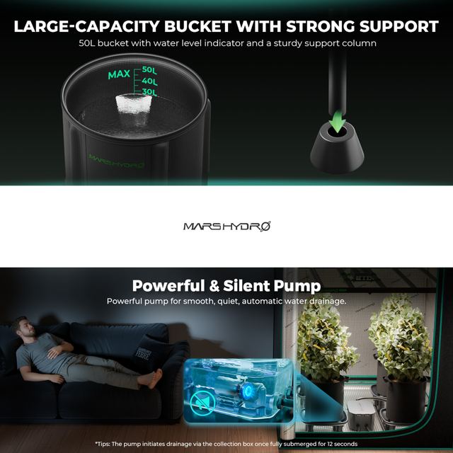 Mars Hydro Drip Irrigation & Auto Drain Kit - 4 Plant Set Up