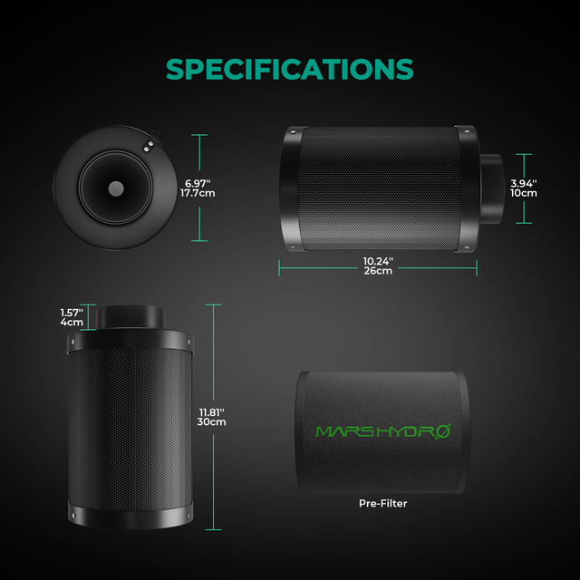 Mars Hydro 4" iFresh Carbon Filter