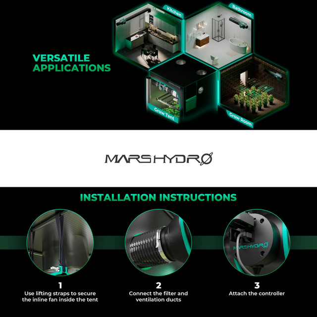 Mars Hydro iFresh 4" Smart Inline Fan