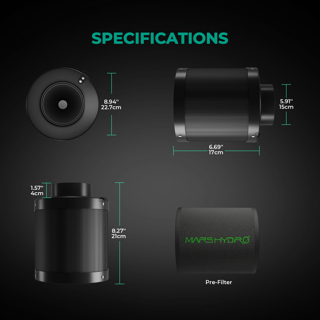 Mars Hydro 6" iFresh Carbon Filter