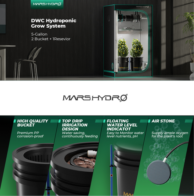 Mars Hydro DWC Hydroponic System Kit