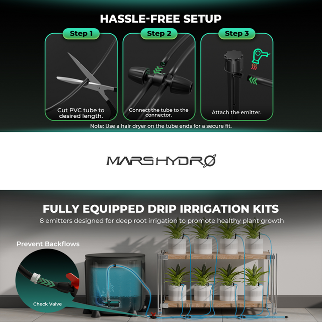 Mars Hydro Drip Irrigation System Kit - 8 Plant Set Up