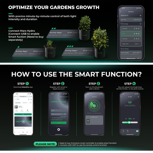 Mars Hydro FC3000 EVO LED Grow Light (iConnect Edition) Smart Control